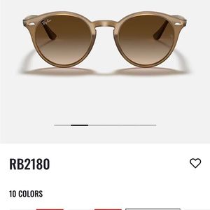 Rayban 2180 round sunglasses brown lenses
